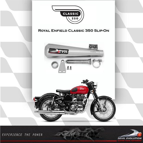 Royal Enfield Classic 350 Slip-on Exhaust - devil evolution