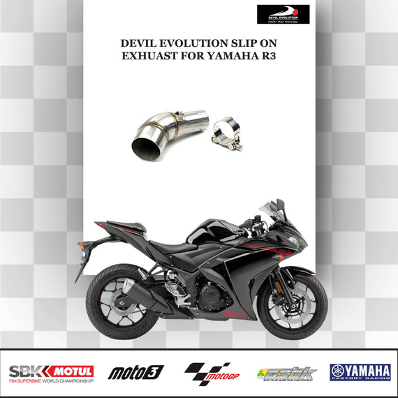 DEVIL EVOLUTION SLIP ON EXHUAST FOR YAMAHA R3