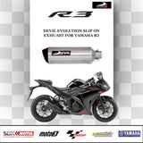 DEVIL EVOLUTION SLIP ON EXHUAST FOR YAMAHA R3