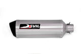 Devil Evolution Slip-on Exhaust w/Link Pipe for ROYAL ENFIELD HIMALAYAN (Part no. D2.1 - 420 mm)