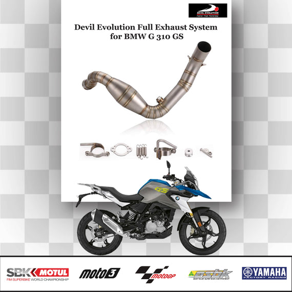 Devil Evolution Full Sports Exhaust System for BMW G 310 GS