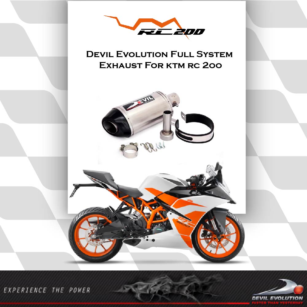 KTM RC 200 Full System Exhaust