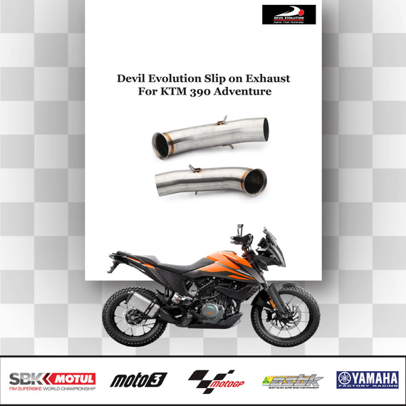 Devil Evolution Slip-on Exhaust w/Link Pipe For KTM 390 ADVENTURE