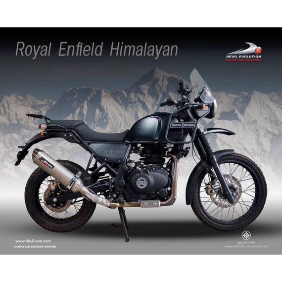 Royal Enfield Himalayan Slip-on with Mid Link Pipe - Devil Evolution India